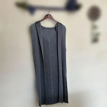 후드 그레이 리브 롱 베스트 SPECCIO