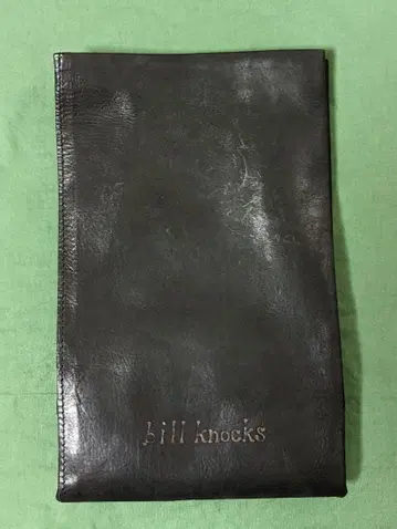 Bill Knocks 가죽 백 BLACK