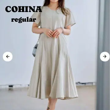 COHINA 마찌 플레어 에어리 원피스 regular 그레이지