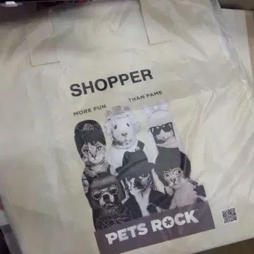 [미사용 새상품] PETS ROCK 토트백