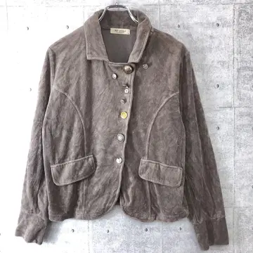 레트로 sab street 구제 메니 버튼 파일 벨로아 자켓