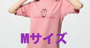 라부부 유니클로 콜라보 T셔츠 POP MART UT M 핑크