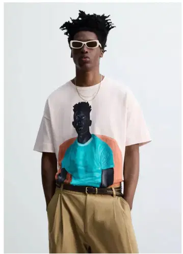 그래픽 티셔츠 Zara x Otis Kwame Kye Quaicoe.