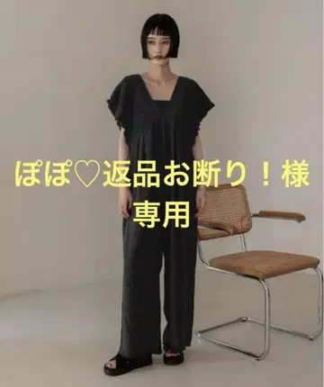 로리즈팜 요우류우 셔링 살로펫 블랙 L 사이즈