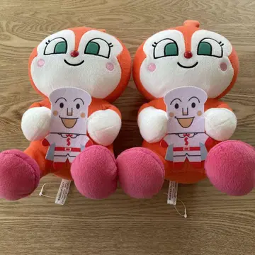 호빵맨 봉제 인형 2개 세트 약 30cm