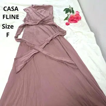 [세련된 CASA FLINE] 백 오픈 더스티 핑크 원피스 F