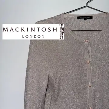[ MACKINTOSH LONDON ] 가디건 베이지 라메 실크 혼방