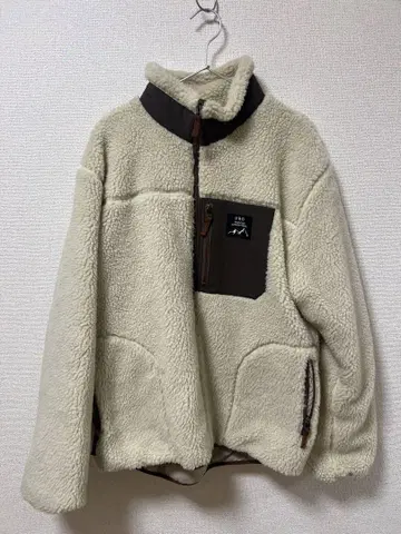 URBAN RESEARCH DOORS 플리스 자켓 크림색