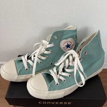 컨버스 올스타 스니커즈 하트 패치 스카이블루 24.5cm