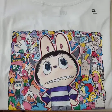 UNIQLO POPMART UT 유니클로 팝마트 라부부 화이트 XL
