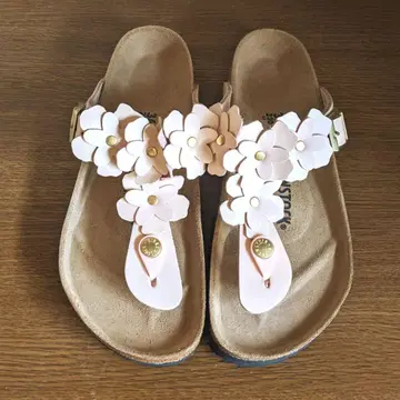 BIRKENSTOCK UNITED ARROWS 꽃 모티브 샌들