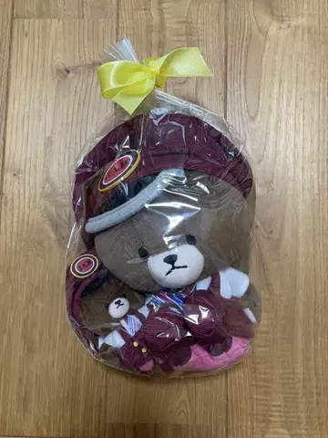 [미사용 새상품] 곰돌이 학교 카라비너 마스코트 역장님