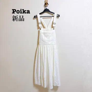 새상품 Poika @아즈키 아-즈- 멜빵 스커트 튤 화이트