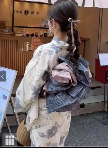 미사용 새상품. GRL 유카타. 오비 세트