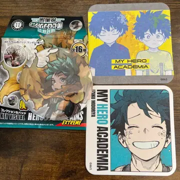 나의 히어로 아카데미아 원화전 히로아카전 캔뱃지 코스터 미도리야 데쿠