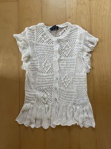 ZARA 2025 SS 포인텔 니트 프릴 재킷