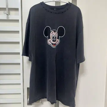 WCJ 미키마우스 티셔츠 다크 그레이