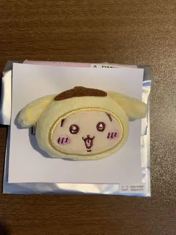 치이카와 산리오 콜라보 토끼 시크릿 헤어 클립 폼폼푸딩