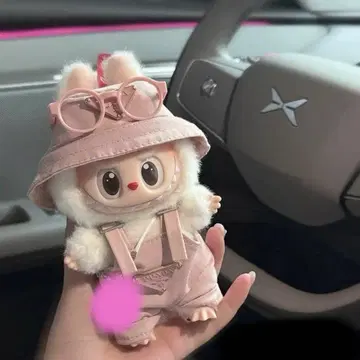 라부부 labubu 옷 갈아입히기 봉제 인형 핑크 3세트