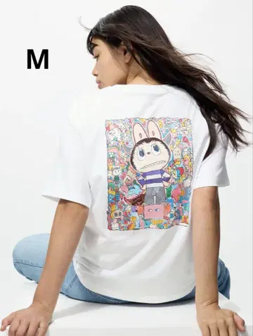 UNIQLO POPMART UT 유니클로 팝마트 라부부 화이트 M