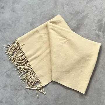 프린지 머플러 스톨 대형 베이지 겉옷 울