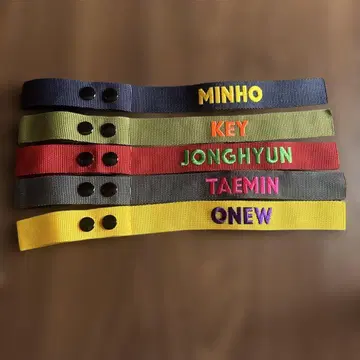 SHINee 온유 종현 민호 키 태민 네임택