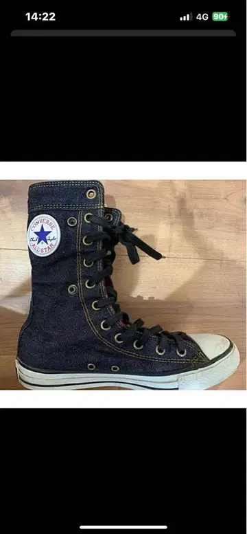 컨버스 올스타 데님 부츠 스니커즈