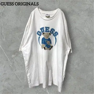GUESS ORIGINALS 베어 프린트 티셔츠