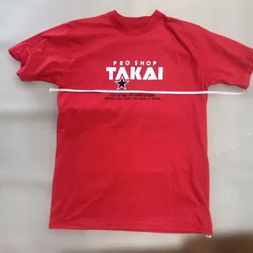 TAKAI 프로샵 T셔츠 빨간색 사이즈 M