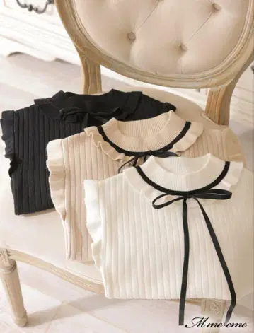 메이드풍 sleeveless knit 엠미에메