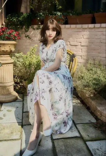 Full Of Love Long Dress / purple x green