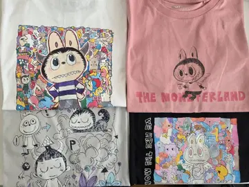 UNIQLO POPMART 콜라보 T셔츠 M 사이즈 4세트