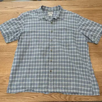 L.L.Bean 반팔 체크 셔츠