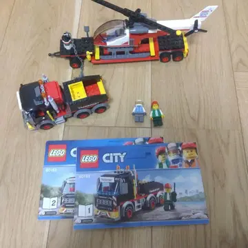 레고 LEGO 시티 거대 화물 수송차와 헬리콥터 60183