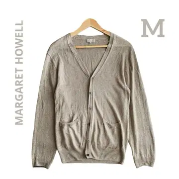 [새상품급] MARGARET HOWELL 린넨 100% 가디건 베이지 M