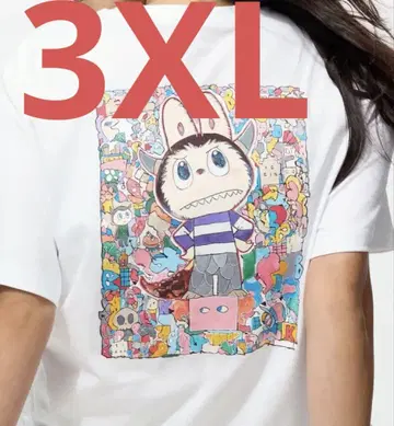 UNIQLO 유니클로 팝마트 콜라보 더 몬스터즈 라부부 T셔츠