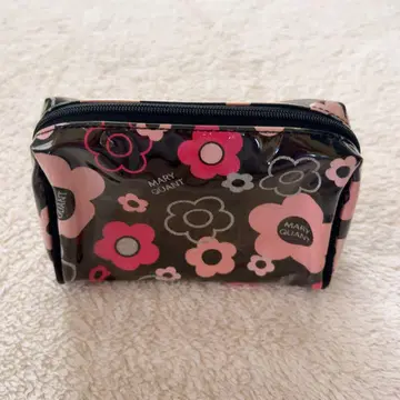 새상품 MARY QUANT 꽃무늬 파우치 메이크업 파우치
