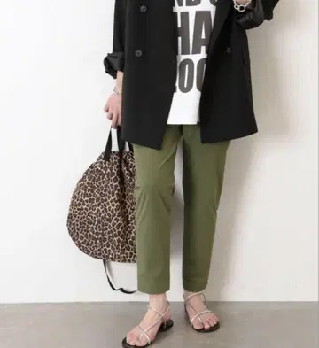 JOURNAL STANDARD 나일론 스트레치 팬츠 카키 36