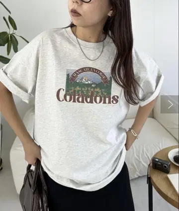 DISCOAT 수베니어 네이처 그래픽 티셔츠