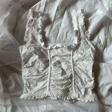 아일렛 레이스 뷔스티에 화이트 ZARA