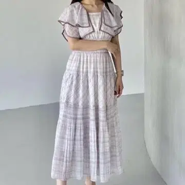 An MILLE 체크 더블 컬러 OP