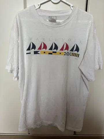 CHARLEVOIX 세일링 보트 T셔츠 L 사이즈