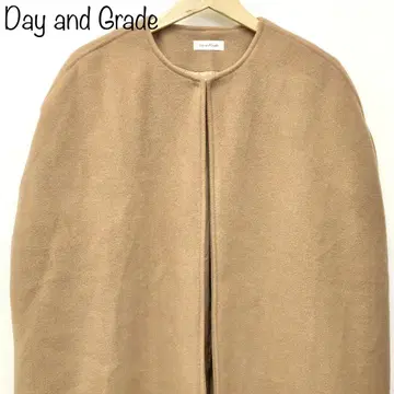 [ Day and Grade ] 울 판초 카멜 코트