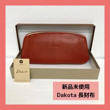 새상품 Dakota 그라치아 장지갑 레드 소가죽 가마구치 여성용