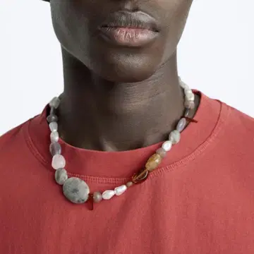 대비 스톤 장식 목걸이 M (JP M) ZARA 자라