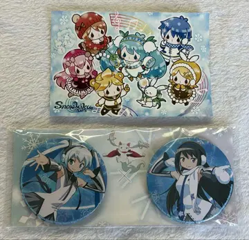SNOW MIKU 2015 유키 미쿠 마도마기 호무라 캔뱃지 세트