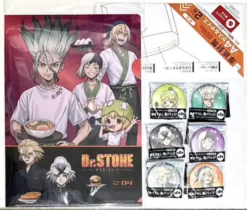 Dr.STONE 로손 스토어100 캔뱃지 클리어 파일