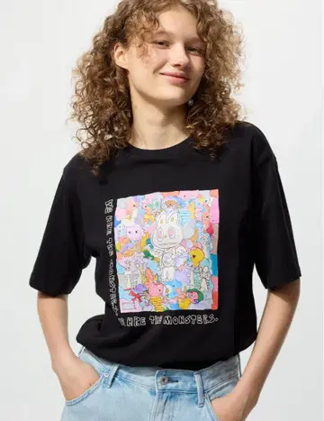UNIQLO POPMART UT 유니클로 팝마트 라부부 M 블랙