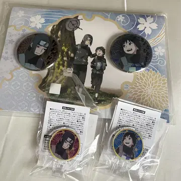 NARUTO 우치하 이타치 사스케 그린 시리즈 캔배지 변화 클립 스탠드