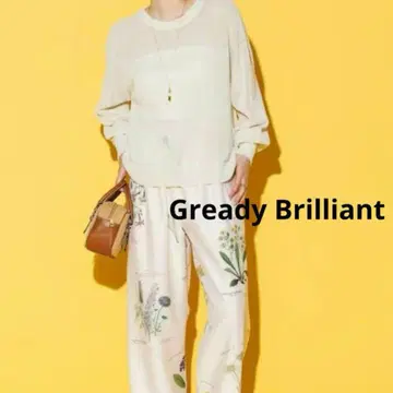 Gready Brilliant 와시 홀가먼트 크루넥 니트